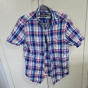 Vineyard Vines Size S Men's Blue Plaid Shirt